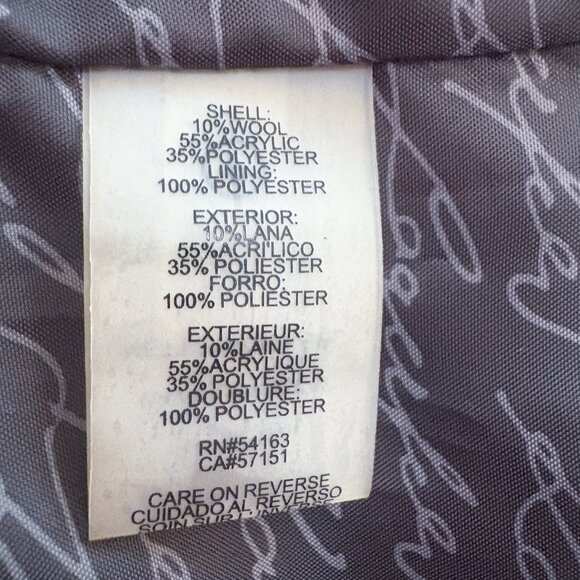 Karl Lagerfeld Paris Woven Jacket Tweed Zip Up Dress Blazer Zipper Cuffs Size 4 - Picture 11 of 16